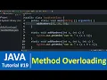 Java Tutorial - Method Overloading in Java Programming