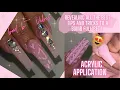 Acrylic Nails tutorial full set Coffin Acrylic set Acrylic nails for beginners How to do nails