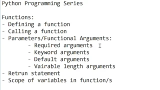 18 Python - Functions