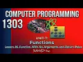1303 Unit 07 Lesson 05 Function With No Arguments and Return Value