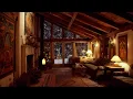 Download Lagu 🔴Snowflakes Wrote Secrets on the Glass | Fireplace Crackle Answered With Warmth and Serenity