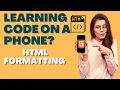 Learn HTML text formatting in 2 minutes