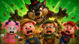 O LOBO MAU CONSEGUIU DERRUBAR A CASA DE TIJOLOS DOS 3 PORQUINHOS! | Turma Da Pakaraka