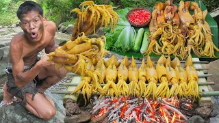 Primitive Poor   Cook Squid!
