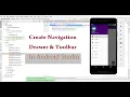 Create Navigation Drawer and Toolbar Activity in Android Studio