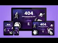 Responsive 404 Page Design Using HTML CSS And JavaScript