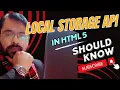 Local storage API in Html 5 Urdu Hindi Learn Local Storage API in Html 5