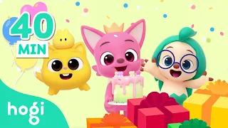 BEST of Colorful Pinkfong 2026🩷 | Birthday Song | Nursery Rhythm | Colors for Kids | Hogi Pinkfong