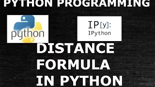 Python Function Distance formula