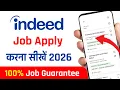 Indeed job apply kaise kare 2026 How to apply job on Indeed app Indeed app use karna sikhen