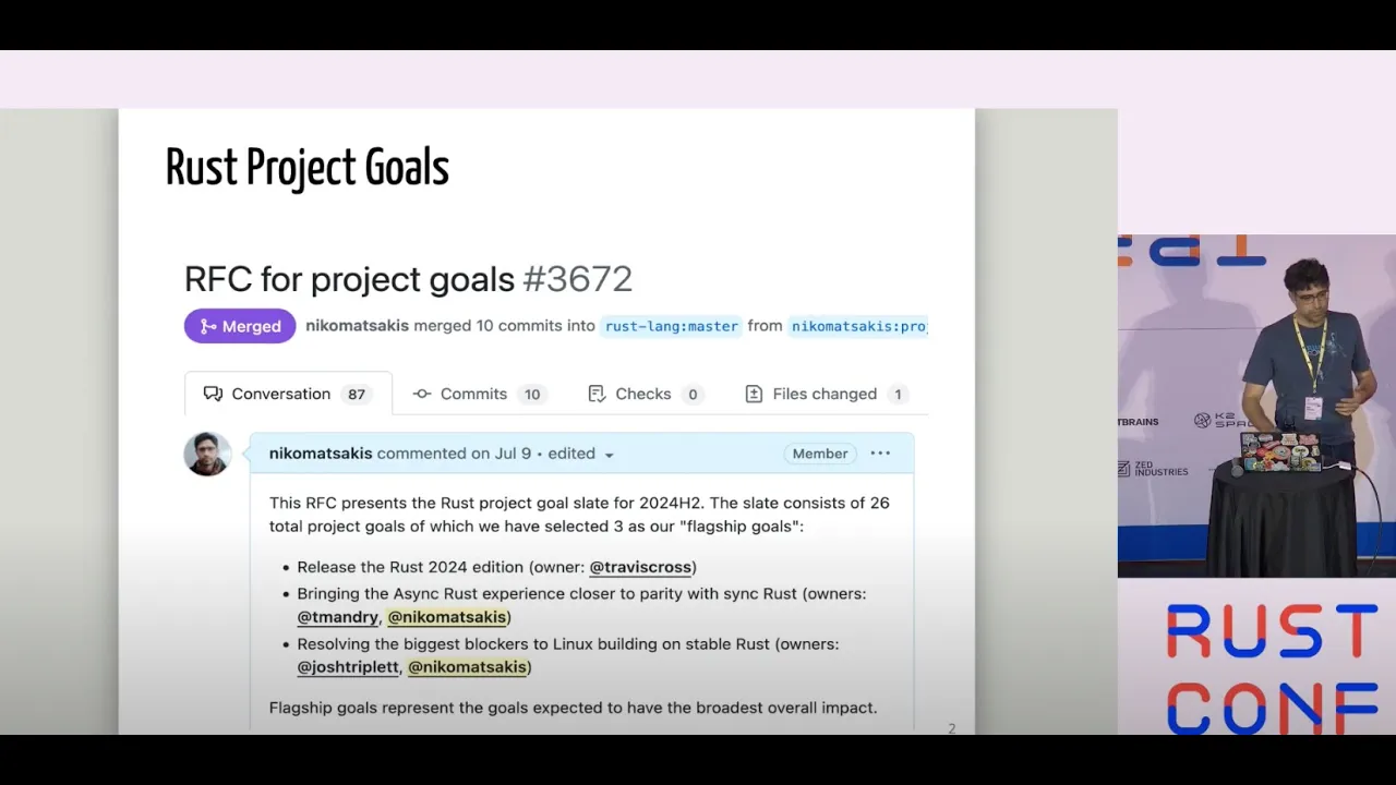Nicholas Matsakis (Co-Lead, Rust Design Team):
