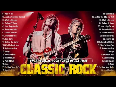 Classic Rock Songs 70s 80s 90s Full Album - Guns N' Roses, Nirvana, AC/DC, Bon Jovi, Metallica, U2