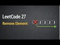 LeetCode 27 - Remove Element C Two Pointer Explained In-Place Array Interview Question