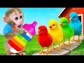 Download Lagu Monyet Bon Bon Imut bermain petak umpet bersama para bebek dan memanen buah-buahan di peternakan