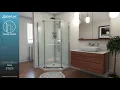 DreamLine Prism Frameless Shower Enclosure Hinged Opening