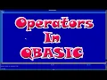 Operators in QBASIC A Complete Computer Guide KD Production