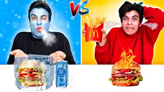 تحدي السخن Vs البارد لمدة يوم كامل الحسين انهيار بكاء 