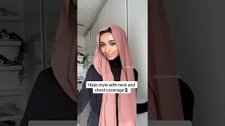 Neck and chest coverage hijab style