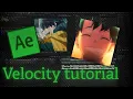 Simple Velocity Tutorial using Time Remap After effects 2024