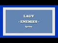 Download Lagu Enemies - Lauv (Lyrics)
