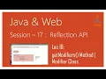 Reflection API in Java getModifiers Method java lang reflect Modifier Class Java
