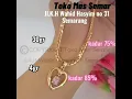 Download Lagu Emas Tua Kalung Kondangan Super Simple n Elegant dg Batu Pink Cantick