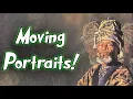 Moving wizard portrait