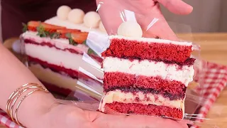 BOLO RED VELVET PARA FESTIVAL DE FATIAS | MASSA FOFINHA E RECHEIO CREMOSO