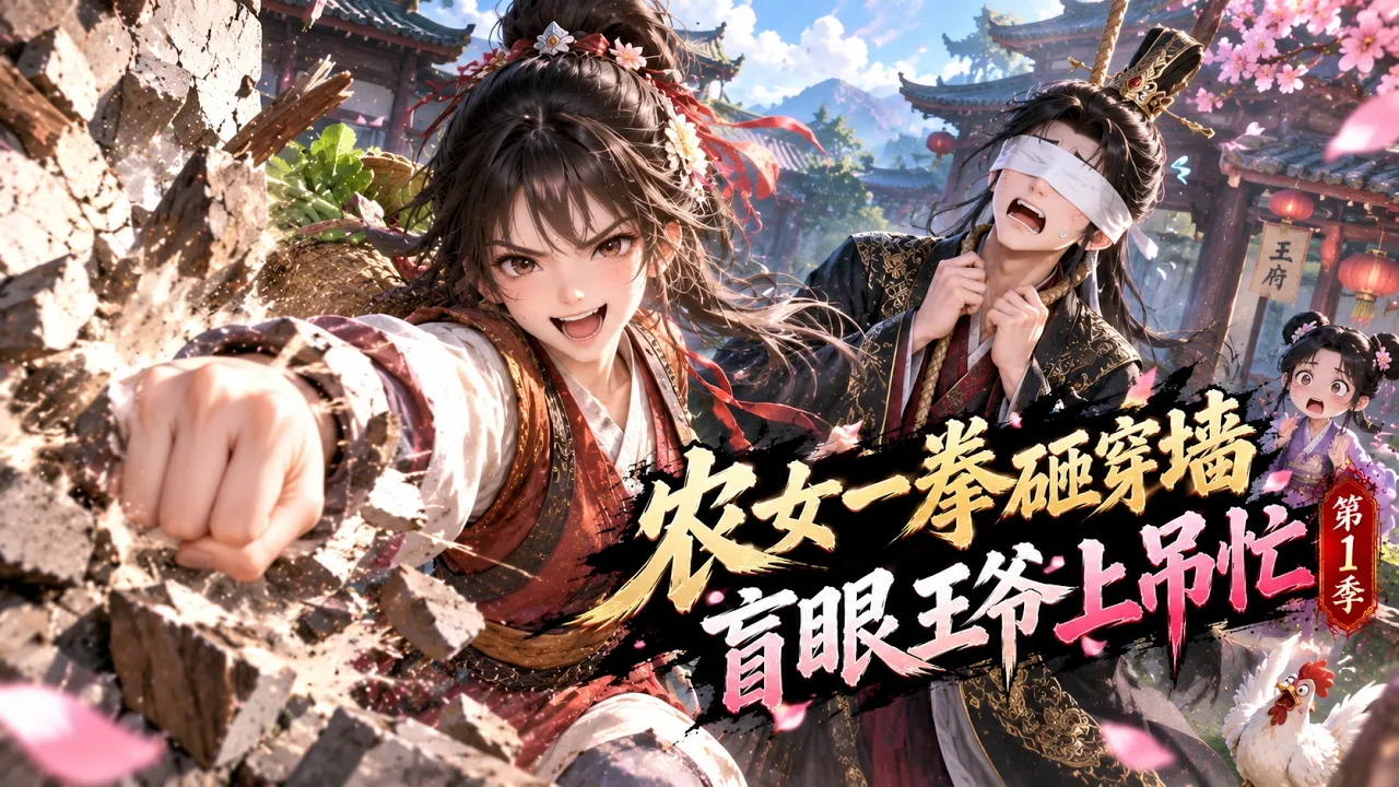 农女一拳砸穿墙,盲眼王爷上吊忙