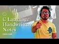 C language Handwritten Notes Download
