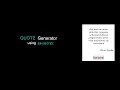 Random Quote Generator Using Javascript