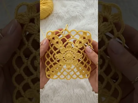 fascinating Queen lace granny square 🧡 video link is here 👇 https://youtu.be/f39tvi-mn6A