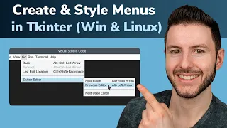 Python Tkinter Menu Widget Create Menu Bar in Tkinter Menus Submenus in Tkinter GUI App