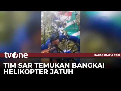 Tim SAR Berhasil Temukan Helikopter PT Estindo yang Sempat Dikabarkan Hilang