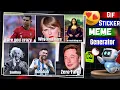 How To Make GIF Memes Sticker Generator AI Free Memes GIF Editing New free AI
