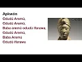 ODDUA  CANTO Y LETRA - Oddudu are mu 🕊️🌫️