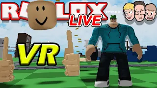 roblox vr world vibe vr u0026 tower of hell vr live stream highlights 