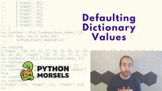 Dictionary default values in Python