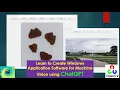 Create Windows Applications Software for Machine Vision using ChatGPT
