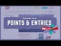 Tracking your points and entries on MyLotto Rewards