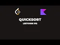LeetCode 912 Sort an Array Quicksort Kotlin