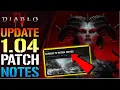 Diablo 4 Update 1 04 FULL Patch Notes QOL Fixes Unique Helltide Drops More Patch Notes