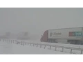 Car Pileup in Wyoming Blizzard 17 04 2015