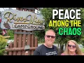 Lake George Riverview Campground Warrensburg NY Peace Among the Chaos