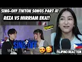 Download Lagu REZA DARMAWANGSA VS MIRRIAM EKA! SING-OFF TIKTOK SONGS PART 8!! KAWAII BANGET! [FILIPINO REACTION🇵🇭]