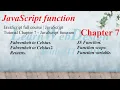JavaScript full course JavaScript Tutorial Chapter 7 - JavaScript function