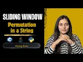 Permutation in String Brute Force Sliding Window Frequency Map Python C Java