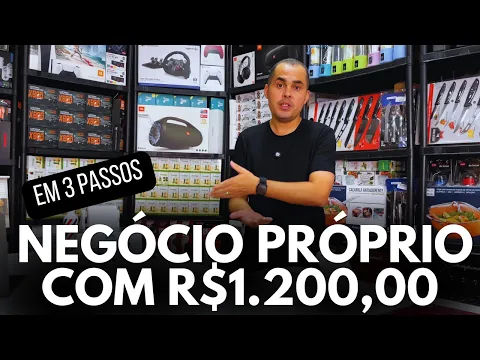 Como abrir um negócio com R$1.200,00 para fazer renda extra na Shopee e MercadoLivre SEM EXPERIÊNCIA