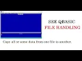 lesson 5 Copy data from one file to another in qbasic