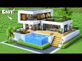 Download Lagu Minecraft: How to Build a Modern House Tutorial (Easy) #81 - Interior in Description!
